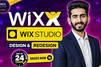 do wix website design and redesign wix studio website, wix studio store with SEO
