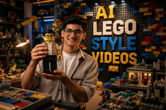 turn your prouduct or photo into a talking ai lego video