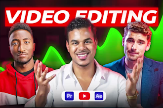 expert youtube video editing, engaging long form and talking head videos