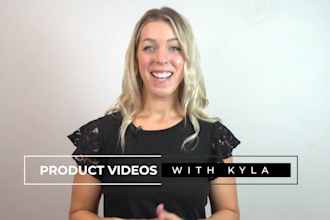 create a high quality product video for your store or brand