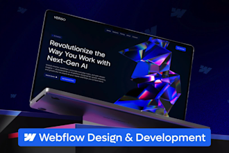 design a modern webflow website or convert figma to webflow