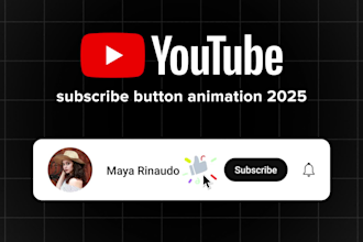 make an animated youtube subscribe button