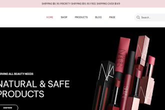 design attractive skincare shopify store beauty cosmetics store skincare website