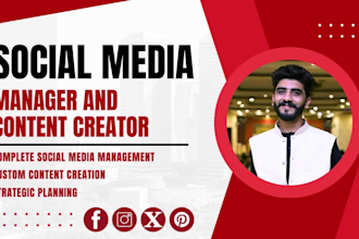 be your monthly social media manager and content creator