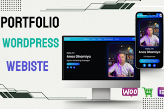 develop a stylish portfolio,blog or business website using wordpress