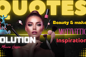 custom quotes image or videos for your social media