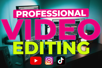 do professional youtube video editing with effects and subtitles