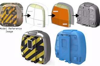design 3d cad model for 3d printing prototype, modify stl file