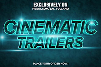 create a cinematic opener, trailer, intro outro video promo