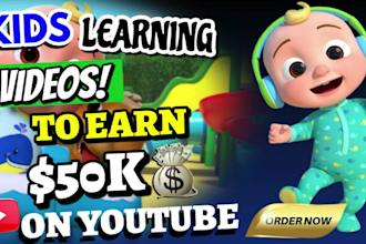 create engaging kids learning videos and nursery rhymes for your channel to earn