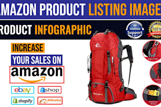 do product infographics, for amazon and ebay