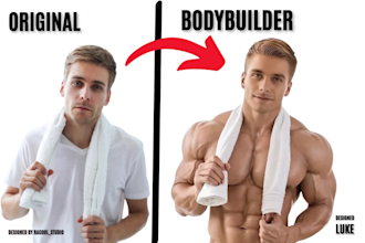 photo edit you into a bodybuilder, athlete or fitness model as aiartwork