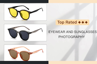 shoot professional eyewear or sunglasses product photography in USA