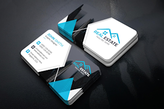 do professional real estate business card design