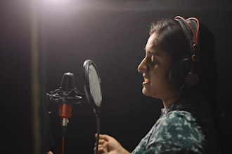 record professional female voice over in tamil and english