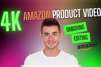 edit 4k amazon product videos, unboxing, ads, and lifestyle content