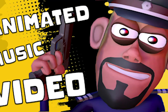 create your cinematic 3d animated music video
