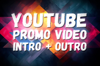 create cinematic youtube intro outro and fast promo video