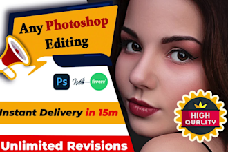 do photoshop editing, photo retouching, product image editing