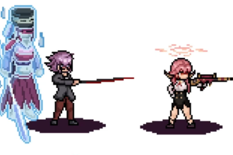 create anime style pixel art character sprite for your game