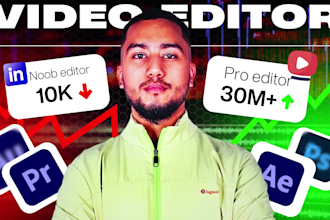 do professional editing for youtube and linkedin videos