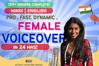 record professional indian english corporate voiceover
