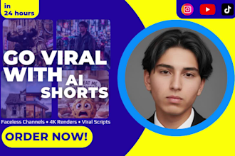 create viral ai videos, cinematic shorts and faceless content
