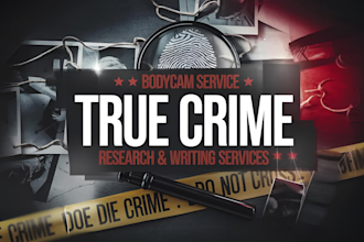 make true crime video, youtube content and documentary
