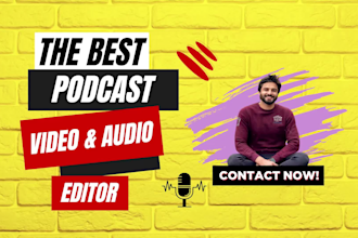 do professional podcast video editing and be your go to guy