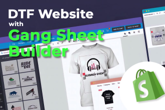 design your dtf printing website with shopify premium theme