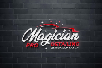 design automotive car racing and auto detailing logo