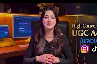 create selfie style arabic ugc videos for social media