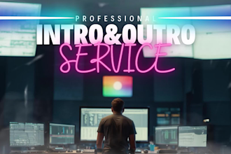 create unique youtube, podcast intro and outro logo animation