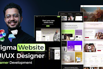 do figma landing page, saas website ui ux, figma website design