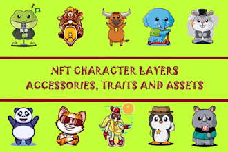 create accessories, assets and layers for your nft character