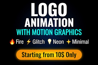 create professional logo animation intro with motion graphics reveal