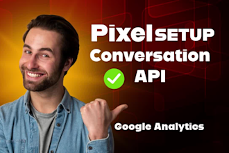 setup google analytics 4 facebook pixel conversion API ecommerce tracking GTM