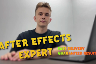 create 2d animation or motion graphic in after effects