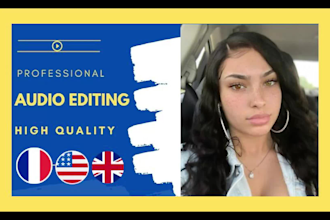 fix, edit, clean audio, remove noise or repair video sound
