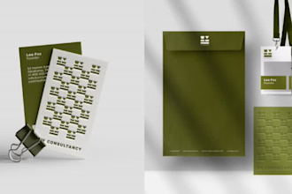 design business card and stationery