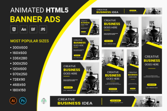 design animated HTML5 banner ads for google display ads