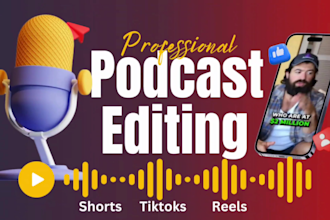 edit your podcast into engaging short form video clips and repurpose content