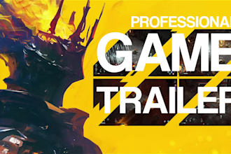 create hype video game trailer for your game