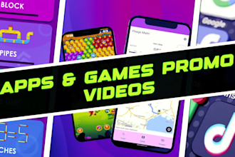 create professional app and game promo video