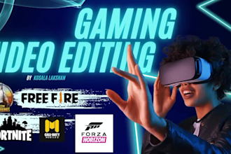 professionally edit your gaming videos to engage and entertain your audience
