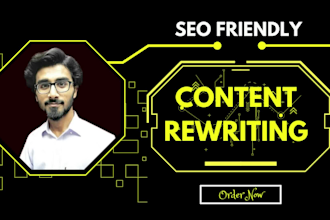 perfectly rewrite articles or SEO friendly website content