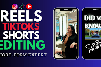 edit instagram reels, tiktoks, and youtube shorts videos