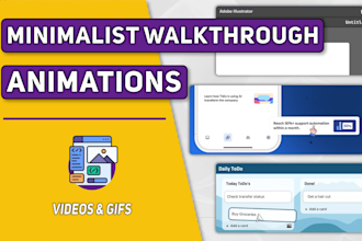 create minimalist walkthrough gifs or videos for your website