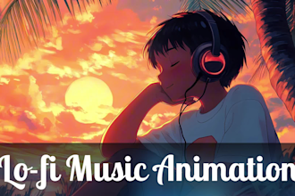 do chill lofi hip pop animation loop music videos and gif
