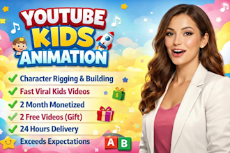 do animation for kids learning videos